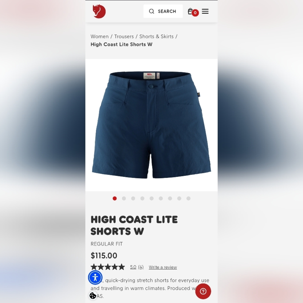 Women's Navy Blue Shorts